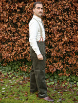 Midcentury Vintage Edwin Corduroy Trousers in Moss Green