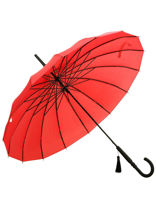 Red Vintage Pagoda Style Umbrella