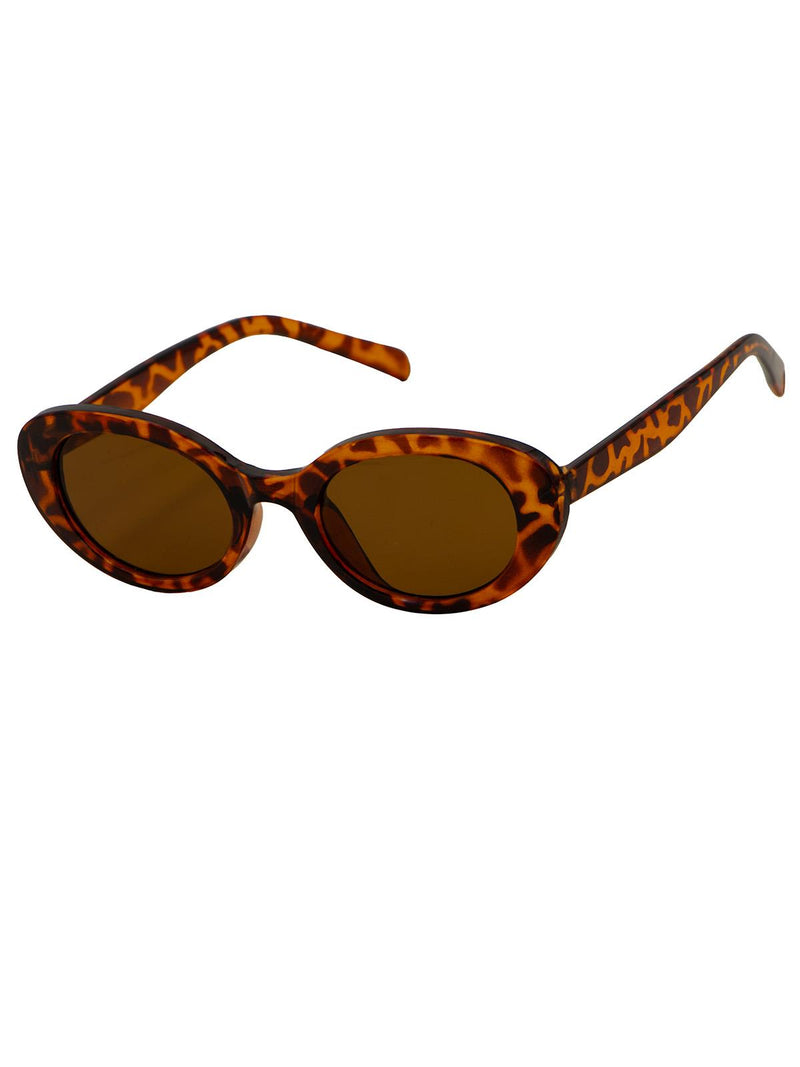 Forties Rounded Retro Sunglasses Tortoiseshell