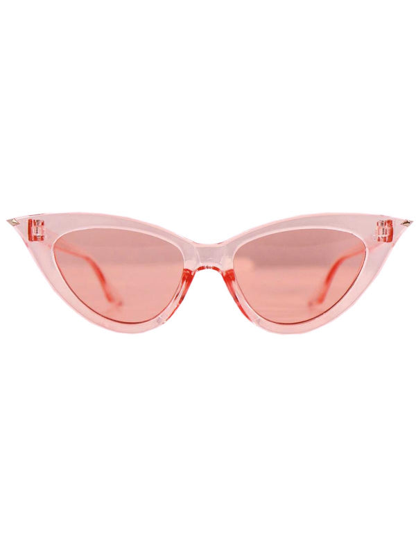 Pink Diamond Tip Catseye Vintage Style Sunglasses