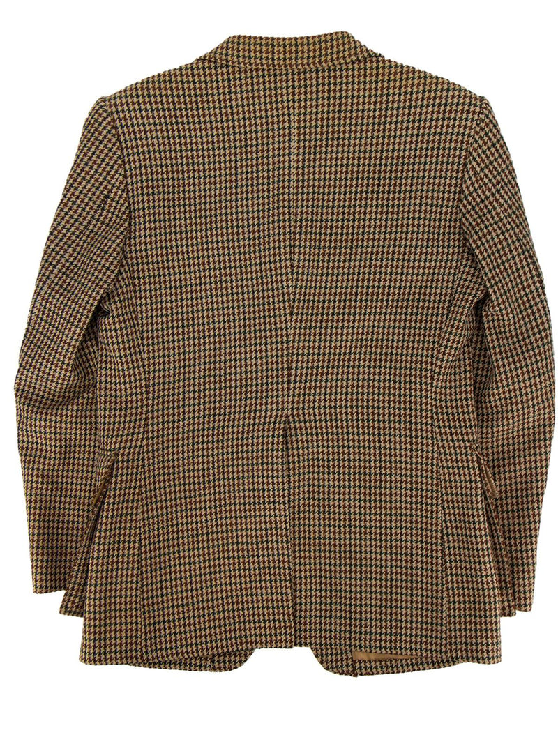 Vintage Scottish Tweed Houndstooth 100% Wool Jacket