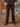 Vintage Style Deliverance Fishtail Trousers - Brown Herringbone