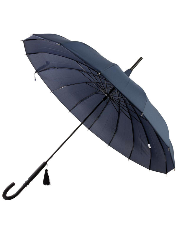 Navy Blue Vintage Pagoda Style Umbrella