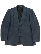 Blue Suede Look Western Vintage Jacket