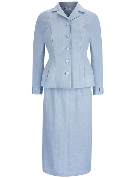 Light blue shop women's skirt suit