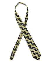 Kensington Gold & Black Textured Silk Tie