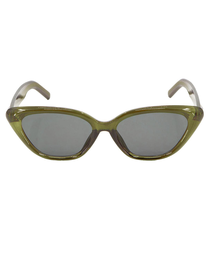 1950s Look Catseye Retro Sunglasses Green