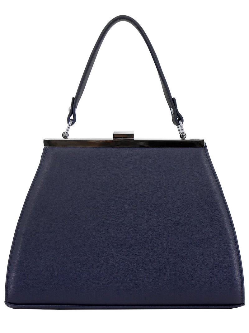 Midcentury Vintage Yesteryear Frame Bag - Navy Blue