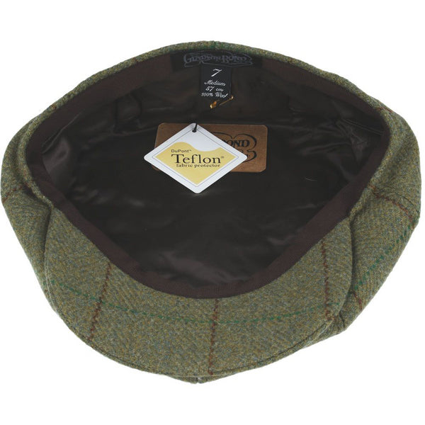 Pure Wool Green Newsboy Cap