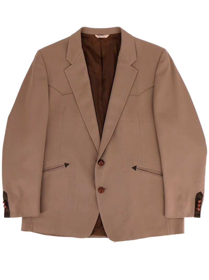 Light Brown Vintage Men's Western Jacket