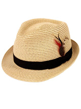 Vintage Style Mens Straw Summer Panama Trilby