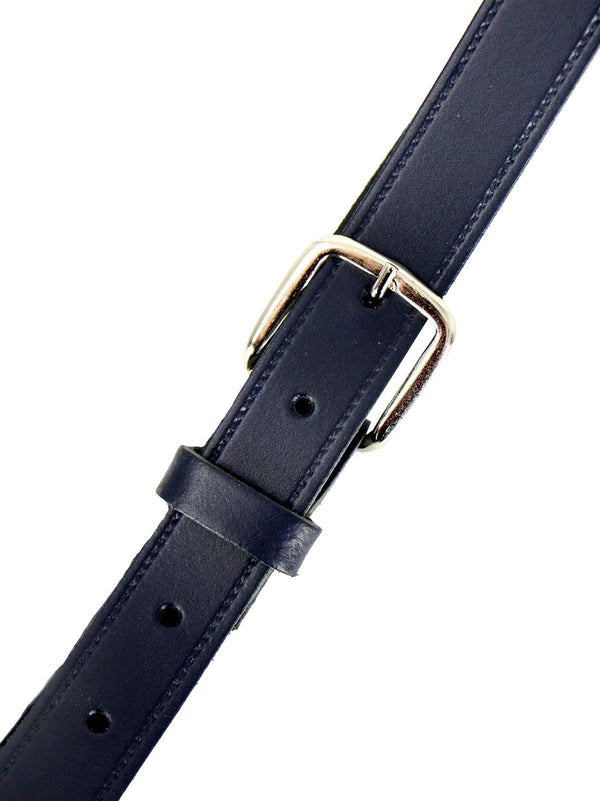 Navy 1950s Vintage Look One Inch Wide Belt