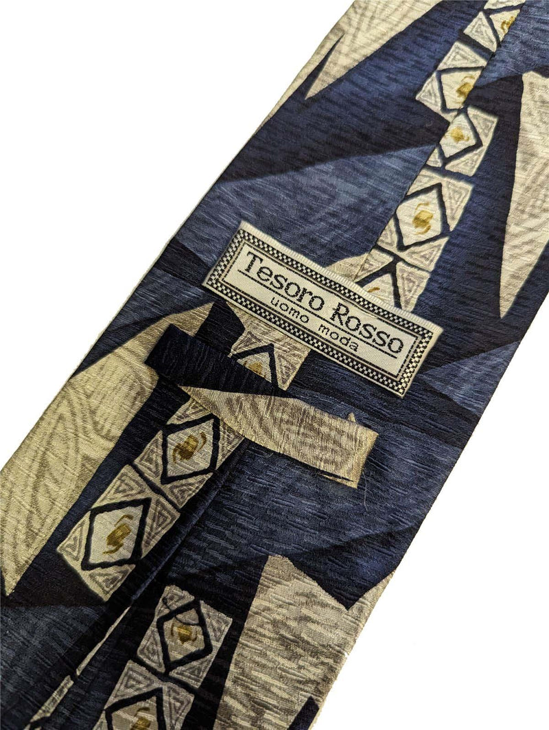 Gentlemens Necktie In A Blue Grey Palette