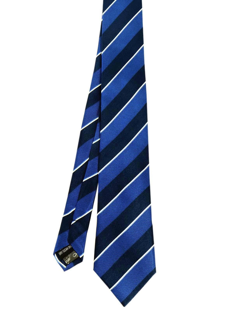 Blue College Stripe Vintage Style Necktie