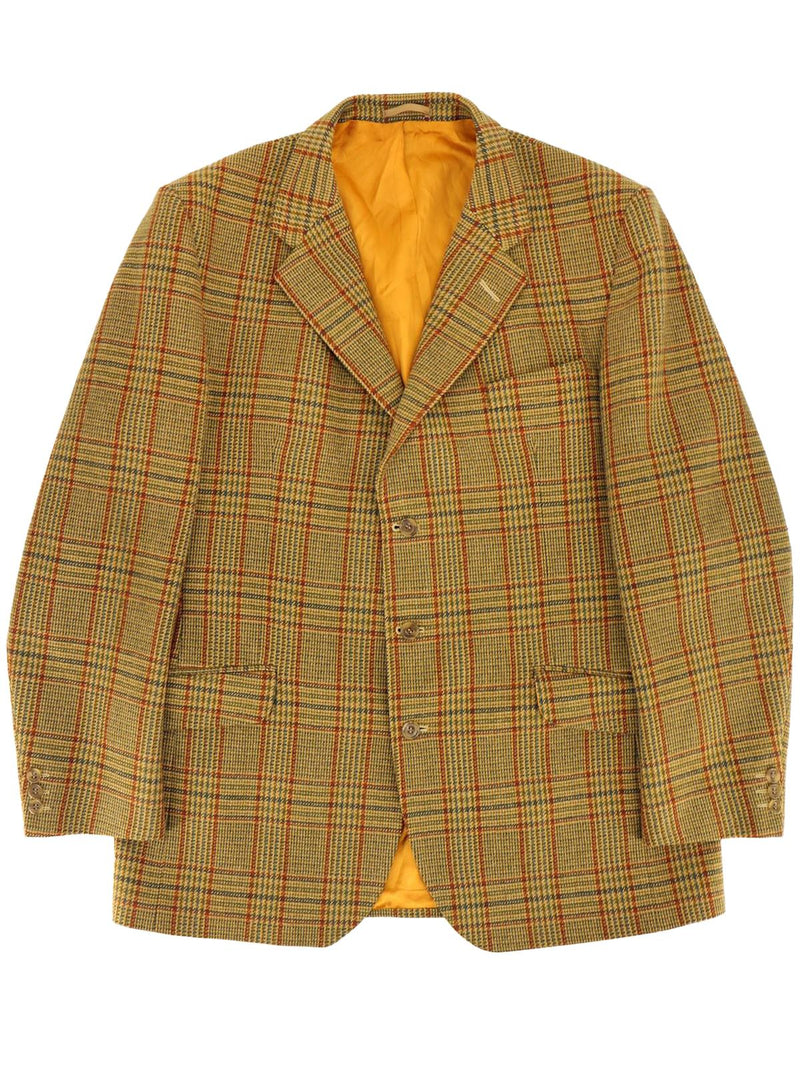 Bladen Supersax Vintage Wool Check Pattern Jacket
