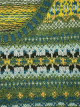 Scottish Wool Fairisle Tank Top in Botany Green