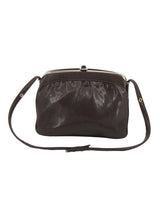 Vintage Adjustable Strap Brown Leather Look Bag