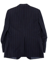 Vintage 100% Wool Navy Pinstripe Jacket