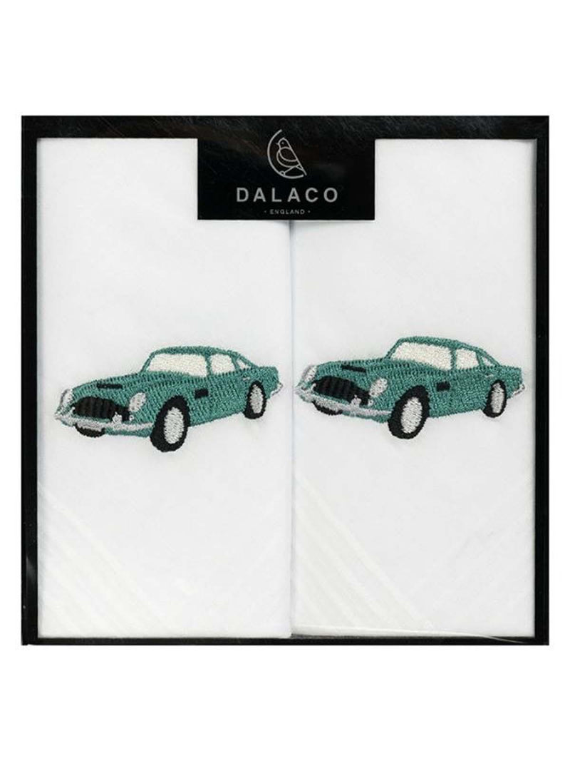 Handkerchiefs With Embroidered Retro Cars