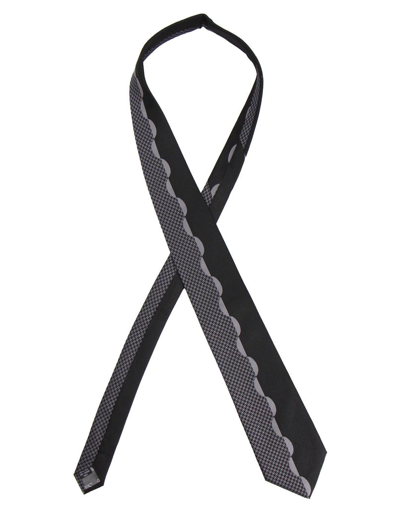 Grey and Black Contrast Forties Style Swing Tie