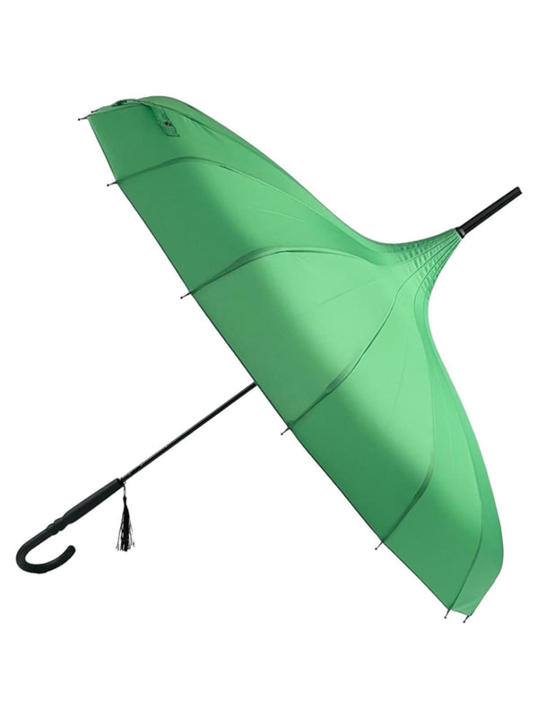 Grass Green Vintage Pagoda Style Umbrella