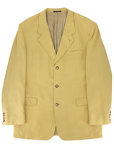 Vintage Yellow Check Wool Mix Jacket