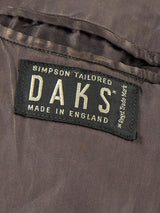 Vintage Daks Khaki Green Wool Heavy Duty Overcoat