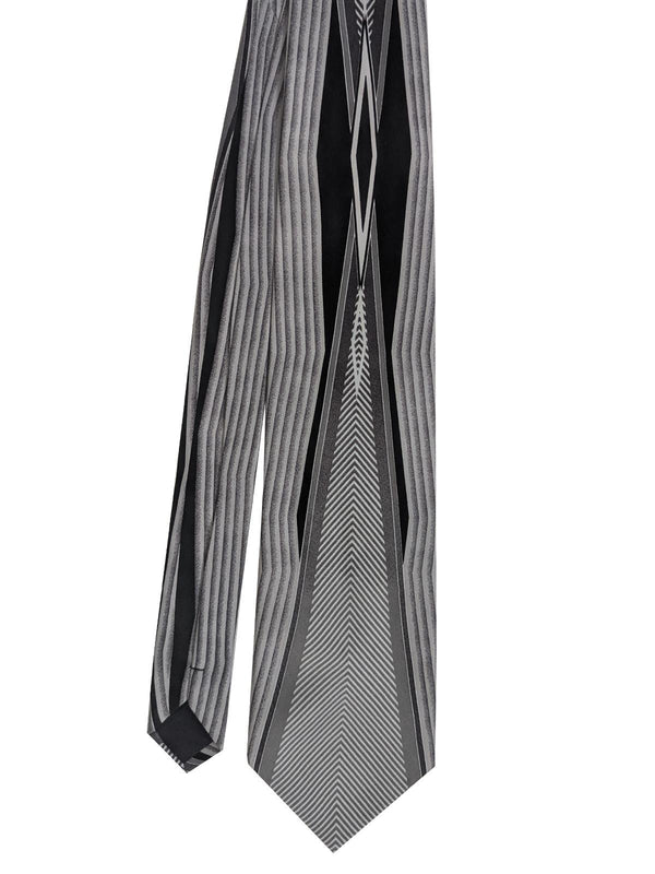 1940s Look Monochrome Vintage Swing Style Tie