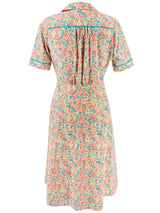 1940s Vintage Harmony Shirtwaist Dress in Millefleur