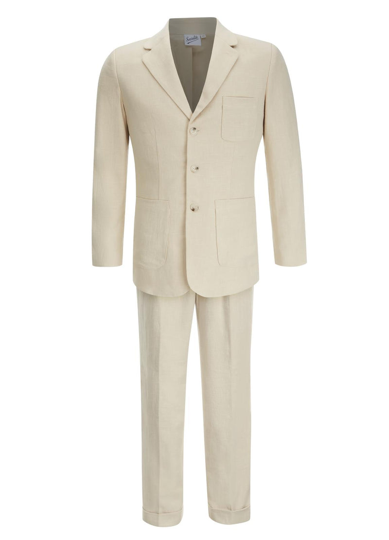 1940s Vintage Gadabout Linen Patch Pocket Suit – RevivalVintage