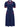 Vintage Style Navy & Red Soutache Loop Decor Dress