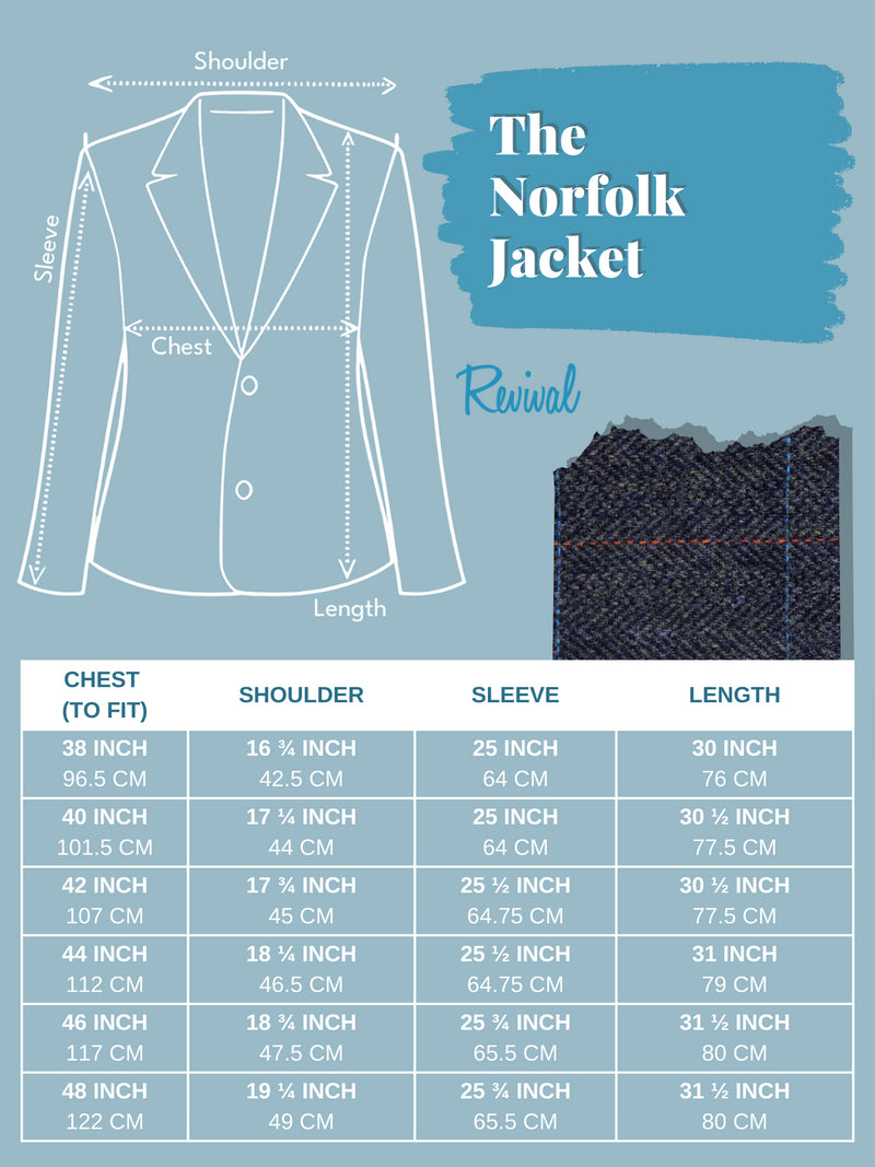 1940s Vintage Norfolk Wool Jacket in Navy Blue