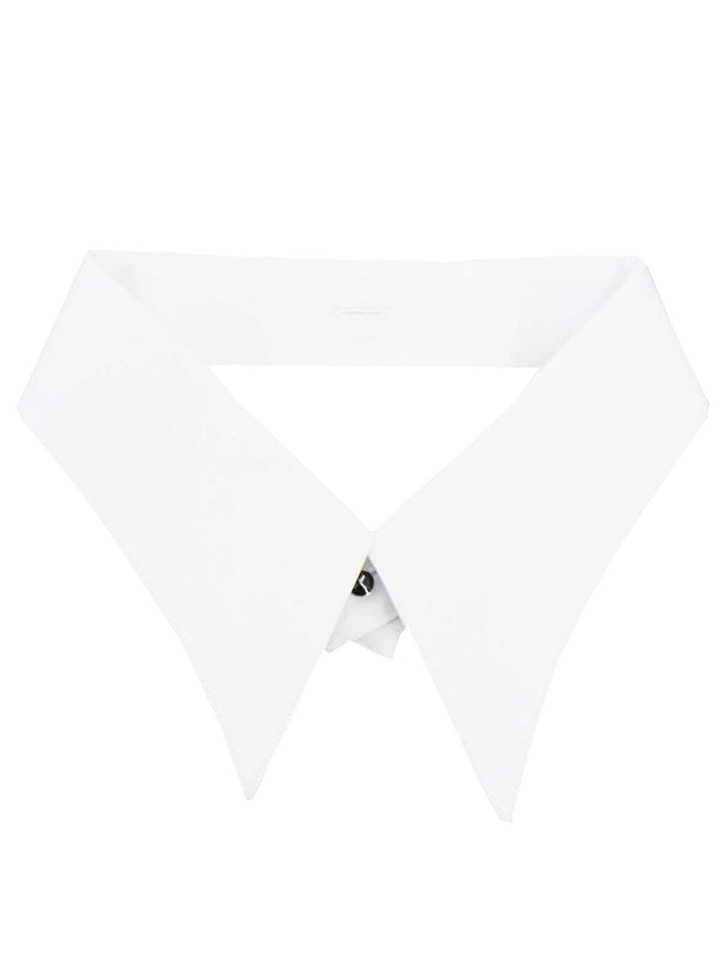 White Detachable Spearpoint Shirt - Red Orton Stripe