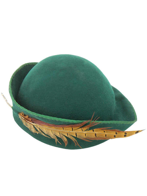 Hand Crafted 1940s Look Green Halo Hat Feather Trim