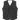 Gray vest with button details on a white background