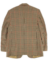 Vintage John Hardy Beige Check Wool Jacket