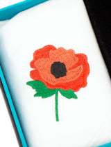 Poppy Retro Handkerchief and Cufflink Set