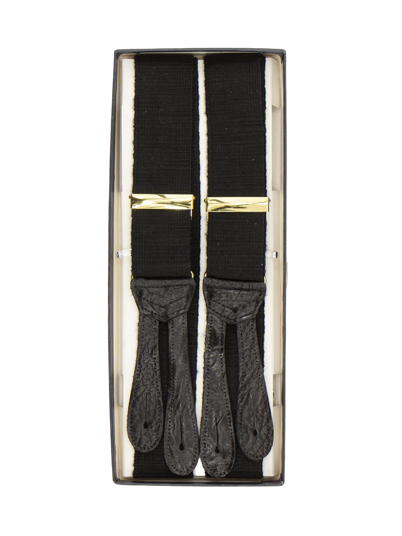 Black Woven Albert Thurston Braces