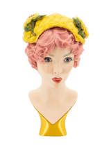 Decorative 1950s Lemon Chiffon Curvette Hat