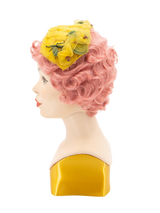 Decorative 1950s Lemon Chiffon Curvette Hat