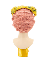 Decorative 1950s Lemon Chiffon Curvette Hat