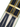 Navy Blue & Yellow Stripe Braces with Blue Leather Loops