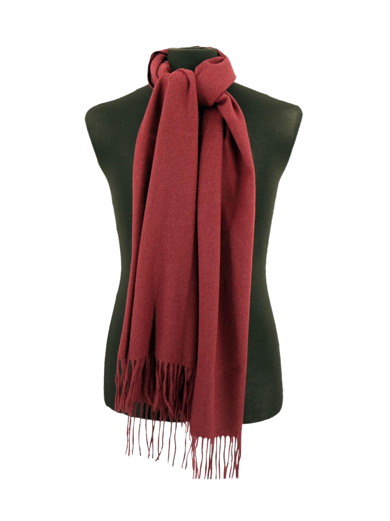 Luxury Soft Wool Men's Scarf Burgundy – RevivalVintage