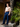 Marlon 1950s Vintage Style Peg Trousers - Royal Blue