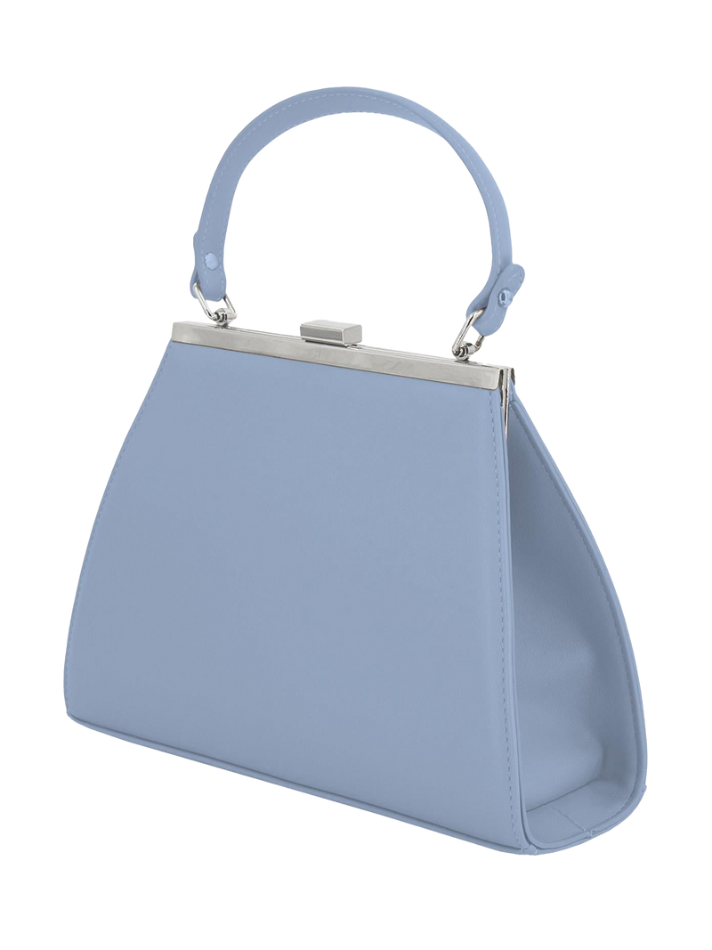 Midcentury Vintage Yesteryear Frame Bag - Forget Me Not Blue