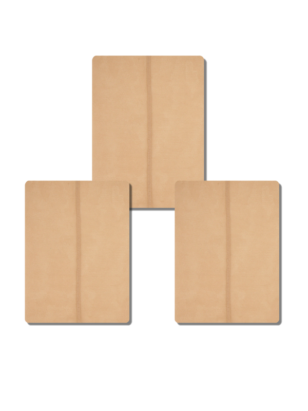 Multipack Vintage Style Tights With Seams - Nude