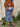 1940s Vintage Style Cornflower Blue Floral Tea Dress