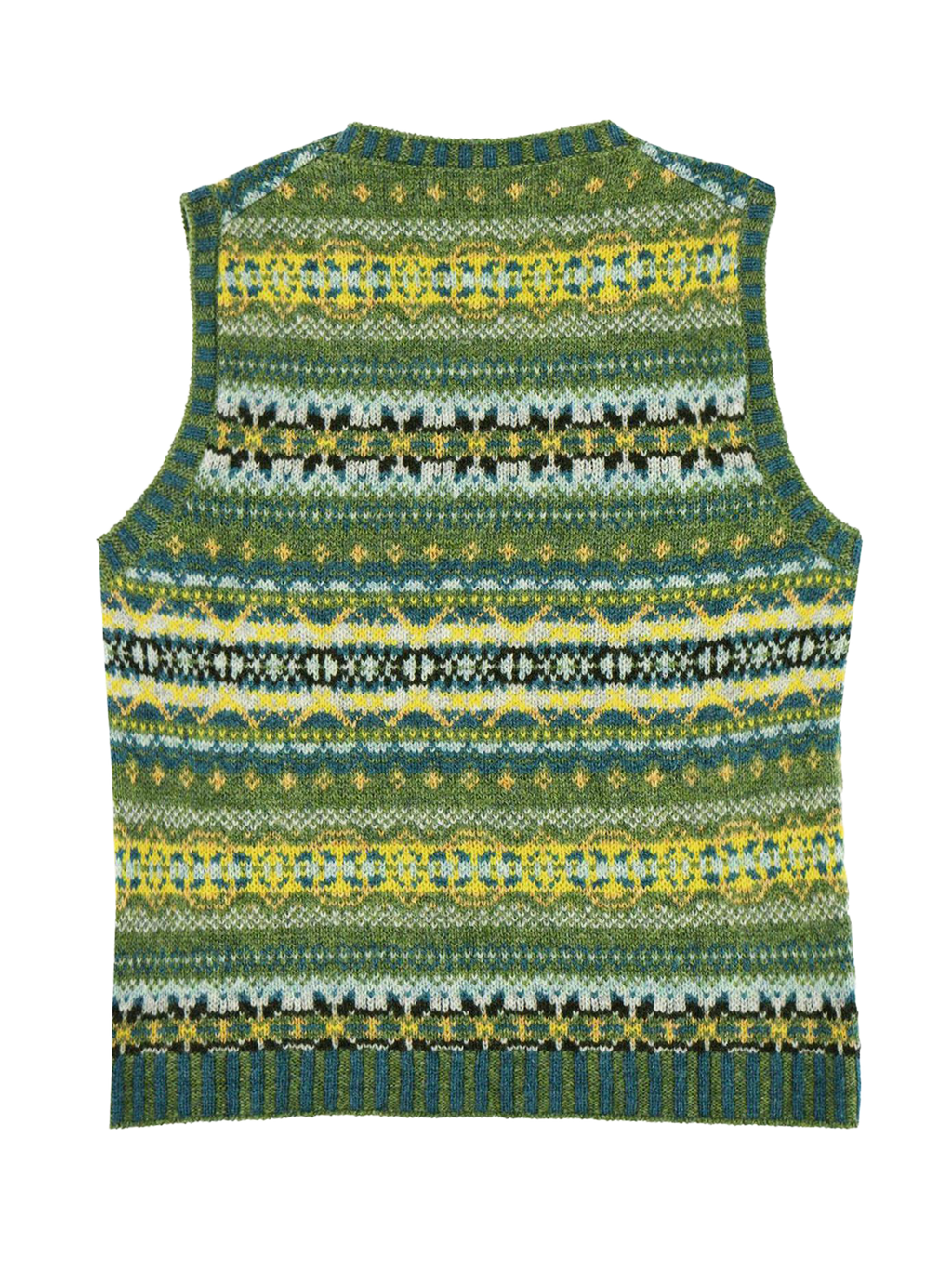 Scottish Wool Fairisle Tank Top in Botany Green – RevivalVintage