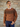 Scottish Wool Fairisle Crewneck Jumper in Whiskey Brown
