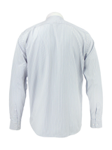 White Detachable Bankers Shirt - Blue & Pink Orton Stripe